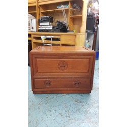 中式花梨儲物櫃 (有轆)