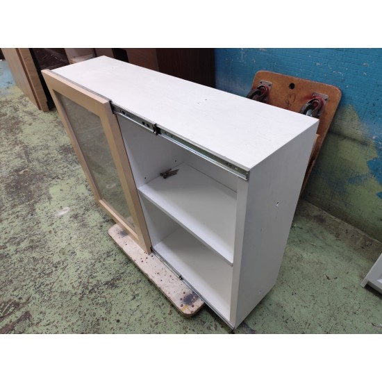 Custom-made plywood wall cabinets (70% new)
