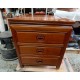 Refurbished rosewood three-drawer cabinet