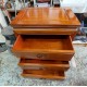 Refurbished rosewood three-drawer cabinet