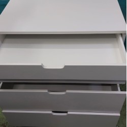 純白四桶櫃(75%新)