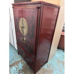 衫木中式銅手把衣櫃