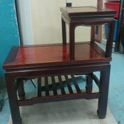 中式菠蘿格茶几 巳翻新 