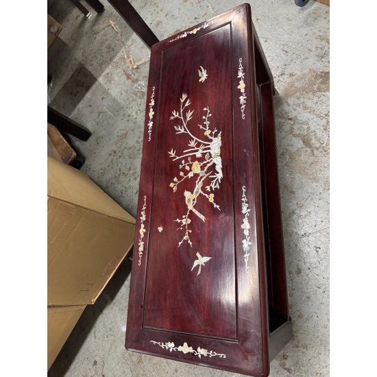 中式花梨貝殼花茶几