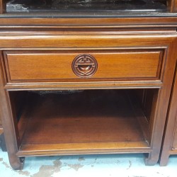 花梨單櫃桶茶几