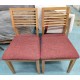 2  solid wood dining chairs (75% new)