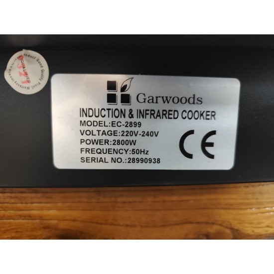 Garwoods2800W電磁+電陶爐(70%新)