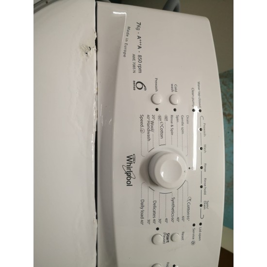 Whirlpool 7kg washing machine (65% new)