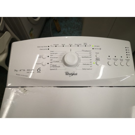 Whirlpool 7kg washing machine (65% new)