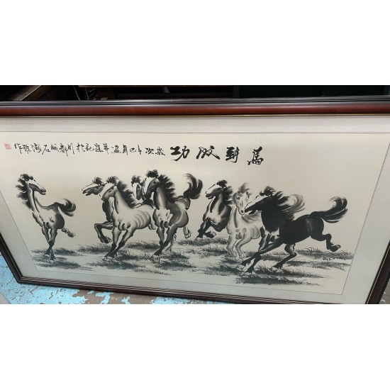 馬到功成中國畫