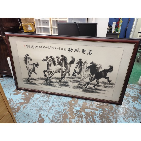 馬到功成中國畫