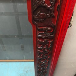 中國紅中式鏡 (70%新)