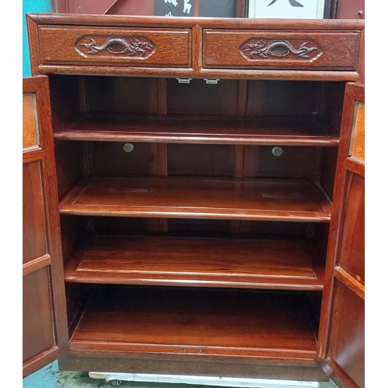 Chinese rosewood refurbished shoe cabinet