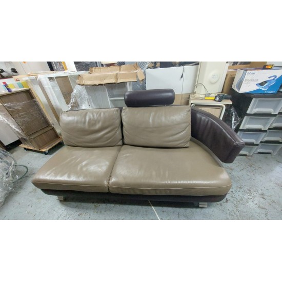 Zimani leather sofa (65% new)