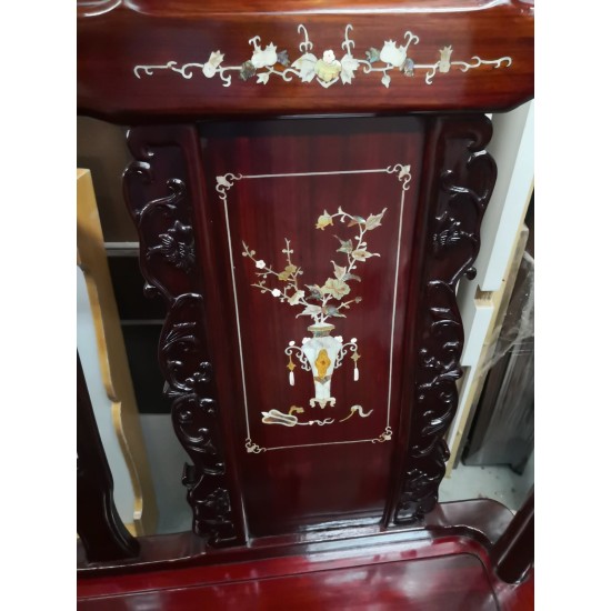 中式花梨貝殼花梳化