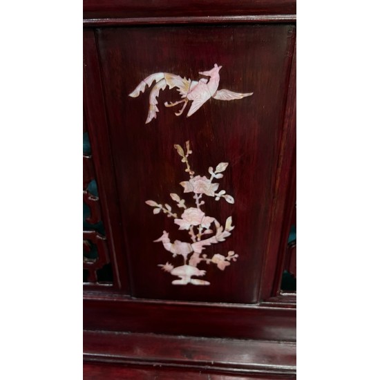 中式翻新實木貝殼花梳化 ///////售出
