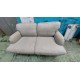 Fabric sofa has stains (65% new)