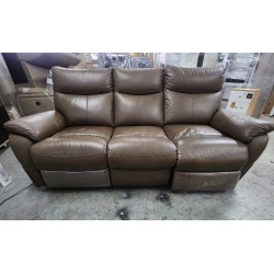 電鉸皮梳化(兩個座位有少少拱起)(60%新)