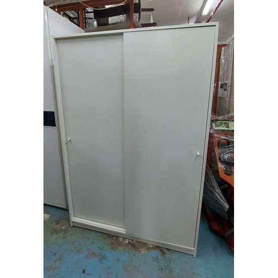Pure white sliding door wardrobe (70% new)