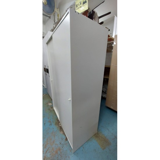 Pure white sliding door wardrobe (70% new)