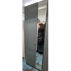 高身鏡面玻璃桶衣櫃(70%新)