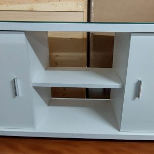 Glass TV stand/coffee table (75% new)
