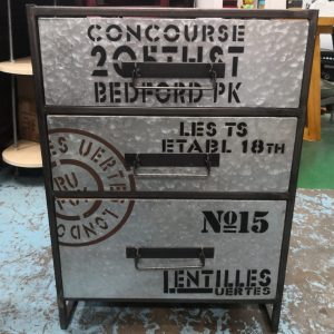 Vintage Three-Drawer Cabinet (65% New)