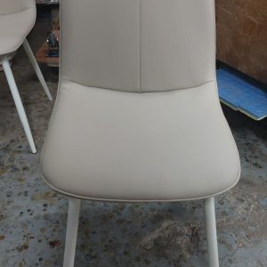 New clean leather dining chair (75% new)