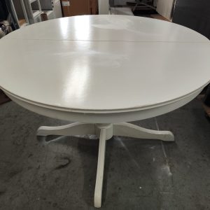 Solid wood round dining table (65% new)