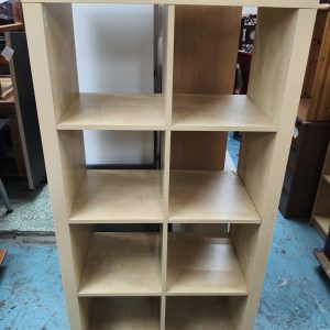 8-compartment shelf unit (70% new)