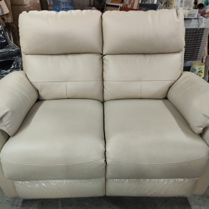 Spring-loaded leather sofa (70% new)