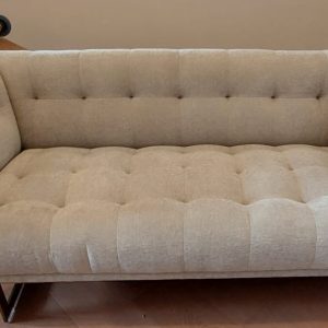 Indigo stainless steel legs display sofa (80% new)