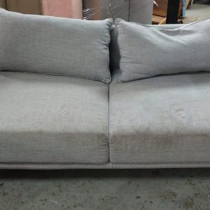 Fabric sofa with stains (60% new)