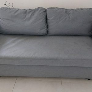 Fabric sofa with stains (60% new)