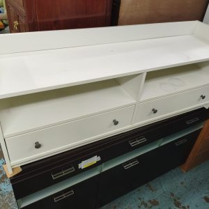 Pure White TV Stand (65% New)