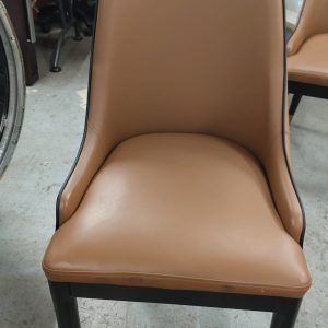 2 High-Quality Leather Dining Chairs (75% New)