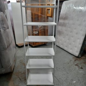 Two-foot iron shelving unit (75% new)