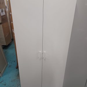 White wardrobe (80% new) Dimensions: 80cm (width) * 50cm (depth) * 181cm (height)