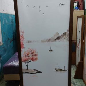 Solid wood screen (70% new) Dimensions: 85cm (width) * 29cm (depth) * 181cm (height)