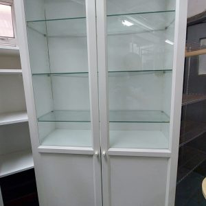 Glass locker (70% new) Dimensions: 78cm (W) * 31cm (D) * 203cm (H)