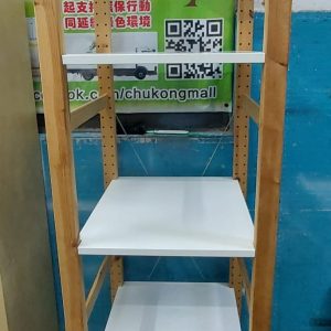 Solid wood shelf (70% new) Dimensions: 49cm (width) * 51cm (depth) * 179cm (height)