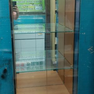 Glass display case (70% new) Dimensions: 51cm (width) * 40cm (depth) * 173cm (height)