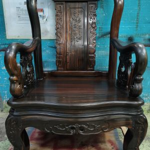 African rosewood armchair -Dimensions: 77cm (width) * 75cm (depth) * 39-114cm (height)