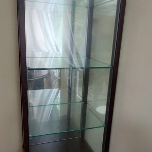 Red Apple Glass Display Case (75% New) - Dimensions:  48cm (W) * 39cm (D) * 193cm (H)