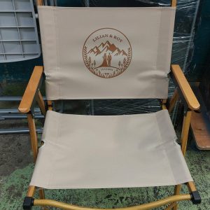 Stylish Outdoor Folding Stool (70% New) Dimensions: 52 cm (W) x 57 cm (D) x 78 cm (H)