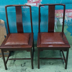 翻新酸枝中式餐椅 一對(100%新)尺寸: 48CM(寬)* 53CM(深)* 46－93CM(高)