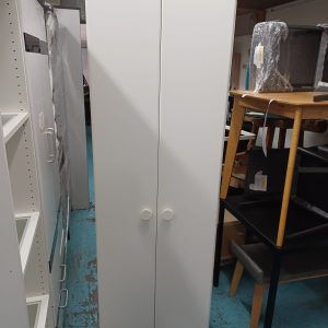 Pure white 2-foot wardrobe (70% new) - Dimensions: 60cm (width) * 52cm (depth) * 193cm (height)