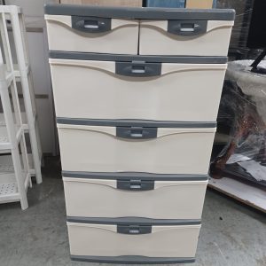 Plastic Cabinet (70% New) Dimensions: 55 cm (W) × 43 cm (D) × 102 cm (H)