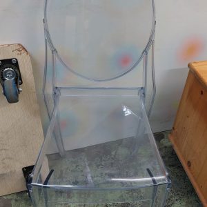 Acrylic Indoor/Outdoor Chair (70% New) Dimensions: 39 cm (W) × 39 cm (D) × 90 cm (H)
