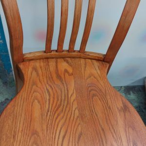 Refurbished Oak Dining Chairs (Set of 4) Dimensions: 44 cm (W) × 42 cm (D) × 44–86 cm (H)